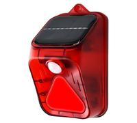 Luz de accionamiento animal, accionamiento solar nocturno para animales, luz de advertencia solar, 4 modos, luz de alarma solar para exteriores, accionamiento de animales para el patio, sonido de