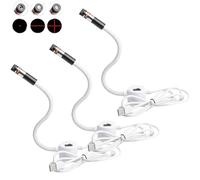 Luz de acolchado con posicionamiento magnético para máquina de coser, guía láser magnética con proyección ajustable de puntos, líneas rectas y cruces, LED para máquinas de coser (3PCS)