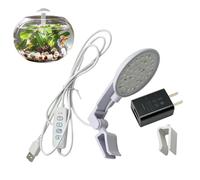 Luz De Acuario - 8W Impermeable con Clip - Luz de Acuario de Color Ajustable,para Propietarios, Principiantes, Entusiastas, Cafetería, Dormitorio y Salón