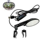 Luz De Acuario,Lámpara Antideslumbrante 8 W - Luz de Acuario de Color Ajustable,para Aficionados, Propietarios, Entusiastas, Restaurante, Cafetería, Dormitorio y Salón