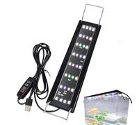 Luz de acuario, luz de espectro completo | Iluminación de pecera con brillo ajustable de 10 niveles para sala de estar, dormitorio, habitación de los niños, hogar