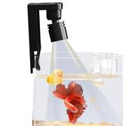 Luz de acuario pequeña, luz ajustable de 360 grados, foco pequeño para acuario, accesorios LED para peceras, lámpara móvil de 2 W para el hogar y las plantas | Accesorios para peceras con pantalla impermeable para lámpara móvil para terrario