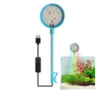 Luz De Acuario USB - Lámpara De Pecera Giratoria De 360°, Barra LED Compacta De Ahorro De Energía | Iluminación Protectora Brillante Para Minipeceras Y Salas De Estar, Accesorio De Crecimiento De Plan