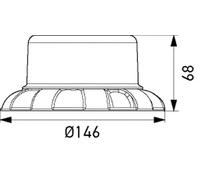 Luz de advertencia atornillado 2XD 066 146-001 HELLA