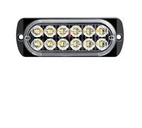 Luz de advertencia de coche 12LED, luz de emergencia de avería, lámpara de baliza for remolque de camión, luz lateral LED ámbar de 12V, accesorios for coches(1PC White Light)