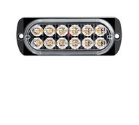 Luz de advertencia de coche 12LED, luz de emergencia de avería, lámpara de baliza for remolque de camión, luz lateral LED ámbar de 12V, accesorios for coches(1PC Yellow Light)