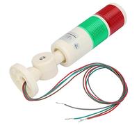 Luz de advertencia de la máquina de 24 VCC, indicador LED Señal de precaución con brillo para seguridad del equipo Balizas rojas y verdes de alta visibilidad Base plegable