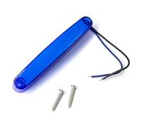 Luz de Advertencia de posición Lateral de 12 V y 24 V, luz de gálibo para Remolque, camión, Luces Impermeables para Coche, luz indicadora de Espejo (30 Unidades Azules)