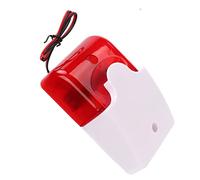 Luz de Advertencia de Seguridad, Alarma Sonora Y con Luz Roja Intermitente Resistente Al Impacto, Sirena de 110 DB Y Parpadeo de 150 Veces/Min, Volumen Ajustable(24 V)