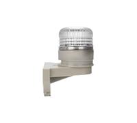 Luz de advertencia de una sola capa, 3 colores, CC 12 V/24 V, pequeña lámpara de señal de emergencia, luz de seguridad industrial con zumbador(Side hanging 12V)