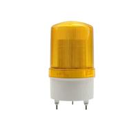 Luz de advertencia LED EL-1101J-R, baliza industrial, lámpara de señal estroboscópica giratoria, alarma visual y audible, 12 V, 24 V y 220 V(Yellow-AC220V)