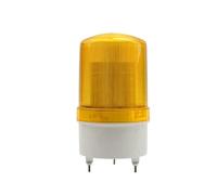 Luz de advertencia LED EL-1101J-R, baliza industrial, lámpara de señal estroboscópica giratoria, alarma visual y audible, 12 V, 24 V y 220 V(Yellow-DC24V)