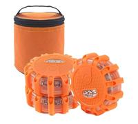 Luz De Advertencia LED Magnética - Luz De Emergencia Para Automóvil De 9 Modos Con SOS | Seguridad Del Tráfico De Fuerte Adherencia Para La Carretera, Construcción Portátil Duradera De ABS, Fácil