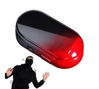 Luz De Advertencia Solar - Alarma Ficticia Intermitente LED Falsa | Luz De Cámara De Seguridad Simulada Con Sensor Inteligente | Encendido Automático Impermeable Por La Noche Para Coche, Furgoneta, SU