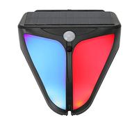 Luz de Advertencia Solar, Sonido de Alarma de 129 DB, 4 Modos de Trabajo, Luz de Alarma con Sensor de Movimiento de Energía Solar, Luz de Sirena de Seguridad Impermeable IP65 para