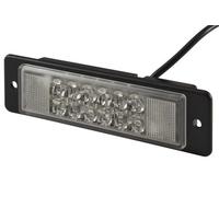 HELLA LED Rotativo - Luz de aviso, de destellos - WL-LED - 24V - azul - Montaje/Conexión roscada - Cable: 800mm - Conector: extremos de cable abiertos - posterior - Cant.: 2 - 2XD 009 048-201