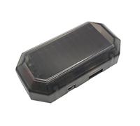 Luz de alarma falsa para coche, dispositivo de alarma antirrobo de coche, luz solar inalámbrica impermeable para camping, estacionamiento, seguridad, alta visibilidad