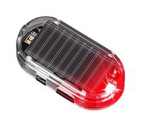 Luz De Alarma Para Automóvil Con Energía Solar - Luz De Advertencia De Seguridad LED Para Automóviles Y Camionetas | Lámpara Intermitente Disuasoria De Alarma Falsa Antirrobo | Baliza Interior Univers