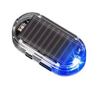 Luz de alarma para vehículos con advertencia antirrobo con carga solar | Intermitente de Seguridad Antirrobo Simulado para Sedán Camper Caravana Estacionamiento Carretera