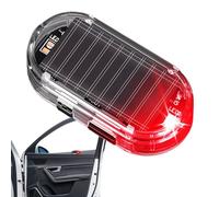 Luz de Alarma Solar para Coche,Carga Solar antirrobo - Lámpara Intermitente de Advertencia y Seguridad - para Autocaravana, camión, Remolque, Garaje, estacionamiento Nocturno, vía pública