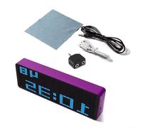 Luz de ambiente de coche con espectro musical con brillo ajustable que crea una unidad atmosférica (morado)