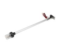 Luz de Ancla para Barcos de 22 Pulgadas, Luz LED para Poste de Popa, Base de Acero Inoxidable 316, Iluminación Blanca Cálida de 360 grados, 33 LED, de 12 a 24 V, Visibilidad de Más de 2 NM