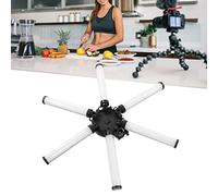 Luz de Anillo de Estrella LED, Luz de Vídeo LED Regulable de 54 W con 6 Barras de Luz Desmontables, Soporte para Teléfono, Luz de Relleno de Iluminación de Fotografía Portátil