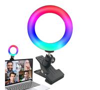 Luz De Anillo RGB - Lámpara Selfie Giratoria, Anillo De Teléfono Portátil | Iluminación De Clip De Maquillaje, Spotlight Circle LED, Glow De La Cámara De Belleza, Luz De Creador De Contenido Ajustable
