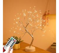 Luz de árbol para Decoración de Habitaciones, Lámparas Estéticas para Sala de Estar, Bonita Luz Nocturna para Decoración de Casas, Buenas Ideas para Regalos, Bodas, Navidad (Plata)