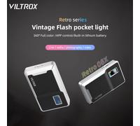 Luz de bolsillo LED RGB VILTROX 08X de 8 W, 2500 K-8500 K, pantalla LCD