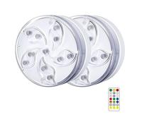 Luz de buceo brillante con 10 púas de color y temporizador de 6 horas, ideal para mejorar la piscina, luz de acuario
