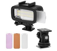 Luz de Buceo Impermeable 40M 5500K, Subacuática LED para Vídeo y Fotografía, Cámara con Relleno Luz,