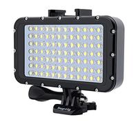 Luz de buceo impermeable de 50 m, lámpara LED de alta potencia con 4 modos de iluminación y 84 LED de 2600 mAh, batería de buceo, luces de video, cámaras deportivas, accesorios de fotografía para