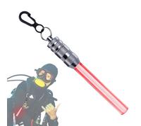 Luz de buceo: lámpara subacuática de 1,5 cm, linterna de buceo resistente al agua, lu subacuática brillante con clip | Buceo con pilas recargable que advierte la luz ardiente larga del salto del tiem