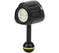 Luz de Buceo, Luz de Relleno de Luz de Vídeo LED Impermeable de 40M de Profundidad, Luz Subacuática de 1000LM 7500K, Luz de Buceo Recargable