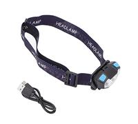 Luz de Cabeza LED, Luz Blanca, Luz Roja, Faro LED, 5 Modos de Iluminación de Nivel, Faro con Sensor de Carga USB, Luz de Cabeza para Acampar Al Aire Libre, Faros