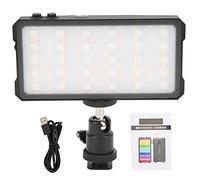 Luz de Cámara LED RGB a Todo Color con Cabezal de Bola de Zapatos Fríos, índice de Visualización Ra95, 90 Cuentas LED, 21 Modos de Flash para Vlog, en Vivo, Fotografía