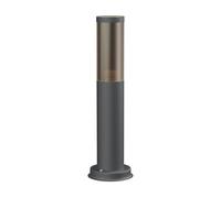 ledscom.de Luz de camino/luz de bolardo/luz de jardín PORU para exteriores, aspecto ahumado, IP44, 38,5 cm, antracita, 1x E27 máx. 40W
