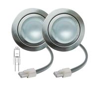 Luz De Campana Extractora De CA, 2 Piezas, 20W, 12V, Bombilla G4, Orificio De 60mm, Gabinete De Cocina For Cubierta De Vidrio Esmerilado, Extractor De Humo, Iluminación Uniforme