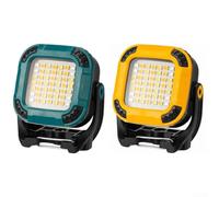 Luz de camping al aire libre, lámpara LED de trabajo de mantenimiento de patio para reparaciones de carpas de jardín, linterna de inspección recargable portátil (azul)