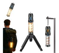 Luz de Camping Repelente de Mosquito Multifunción, Buzz Defense Portable, Luz De Emergencia Impermeable IPX5 Con TríPode, Cinco Niveles Ajustables, Para Interior,Exterior,Picnic (Black)