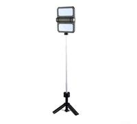 Luz de camping telescópica recargable 3000mAh batería solar base magnética plegable doble reflector para tienda de campaña y trabajos de mantenimiento
