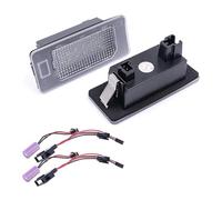 Luz de Canbus 2x Canbus Error Free White Led Number License Plate Light For Audi A1 8X A3 8V A4 S4 B8 A5 S5 8T A6 C7 4G A7 4G Q3 Q5 TT 8J Iluminación matrícula