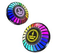 Luz de Captación de Sonido RGB, Difusor de Aroma Redondo y Colorido, Luces de Captación Activadas por Voz para Fiestas en Automóviles con Iluminación Estereoscópica, Inicio con