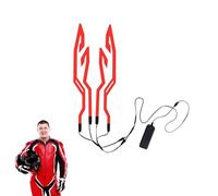 Luz De Casco Para Bicicleta - PVC | Lámpara De Seguridad Recargable | Faro De Advertencia Con Clip Visibilidad Nocturna Accesorio De Ciclismo Ruta