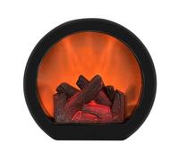 Luz de chimenea de mesa, mini chimenea, decoración LED eléctrica con llama realista para dormitorio, entrada, porche, interior y exterior