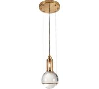 Luz de colgante de bola de cristal, luces colgantes modernas de globo, accesorios de iluminación de techo de hierro dorado, lámpara de lámpara de araña de forma creativa para el dormitorio comedor de