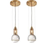 Luz de colgante de bola de cristal, luces colgantes modernas de globo, accesorios de iluminación de techo de hierro dorado, lámpara de lámpara de araña de forma creativa para dormitorio comedor de