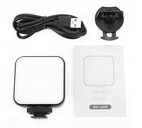 Luz de Conferencia para Video W36, 36 LED, Clip Ajustable, 5 Niveles de Brillo, Batería Incorporada - Iluminación Suave y Portátil, Ideal para Teletrabajo y Videollamadas