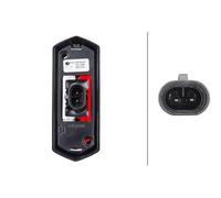 HELLA 2XS 205 020-001 Luz de gálibo - LED - 12V - Color LED: rojo/blanco - Montaje lateral ext.